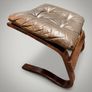 1970s Norwegian Rykken & Co Attributed Leather Lounge Chair Set Image 7