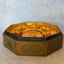 Vintage Chinese Octagonal Lacquered Box with Gilt-Bronze Sycee Ingots And Zodiac Coin Image 10