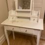 Dressing table with mirror and stool Image 2