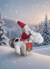Christmas Unicorn with Santa soft toy from Next