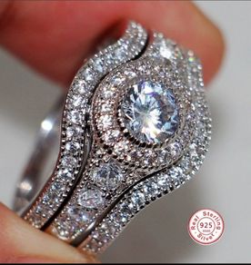 Sterling Silver 3 Ring Set