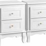 Set Of Two Bedside Lockers White Image 2