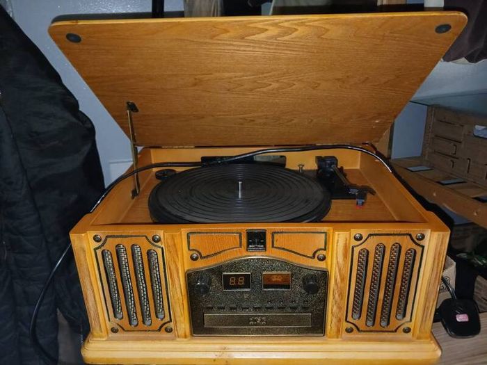 Vintage record player