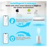 GAOEEIN Smart WiFi Thermometer Hygrometer, Wireless Indoor Outdoor Temperature and Humidity Sensor with Remote App Notification Alarm with Alexa Google Home (4 Pack) Image 4