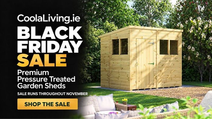 Black Friday timber sheds sale.  Its on!
