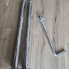 Chrome Standing Pipes and waist for Bath