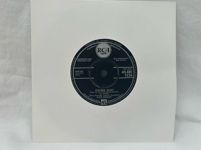 Elvis Presley Wooden Heart 7 inch Vinyl Irish Press 1960