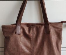 Rowallan of Scotland Brown Leather Tote Bag