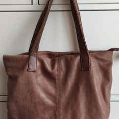 Rowallan of Scotland Brown Leather Tote Bag