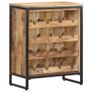 Wine Cabinet 62x33x78.5 cm Rough Mango Wood Image 7