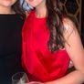 Zara Womens Satin Effect Dress with Draped Detail Red Image 3