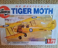 Vintage Model Kit - Airfix de Havilland Tiger Moth Aircraft