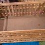 Wooden bench with storage. Image 2