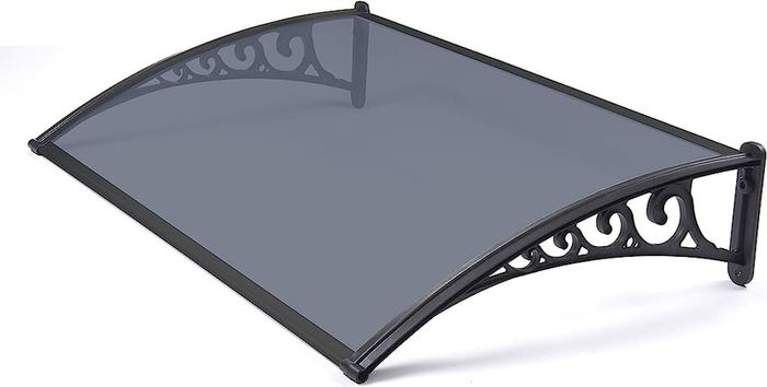 Greenhurst 1125 Black Easy Fit 1m Tinted Door Canopy