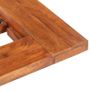 Japanese Futon Bed Frame Solid Acacia Wood 200x200 cm Image 3
