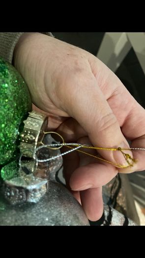 Memorial feathers Christmas glass bauble
