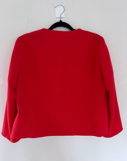 Zara boxy shape red blazer