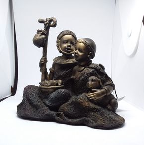 Masai : African Figurine Collection - Children