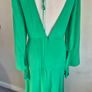 Victoria Beckham midi green silk dress size 10 Image 2