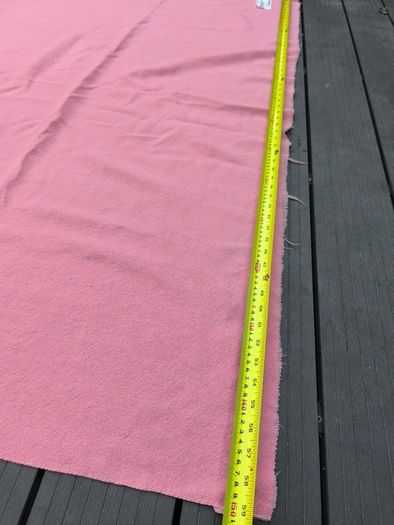 Vintage Dripsey Pure New Wool Pink Fabric Blanket 190 x 150 cm