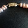 Noriko cultured pearl & rose quartz necklace with sterling silver clasp Image 10