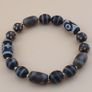 Vintage Himalayan Tibetan Eye Stripe Agate Beads With dotted Decorated Beads Bracelet Image 6
