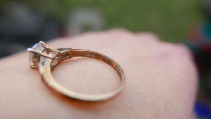 Vintage Sterling Silver 925 gold plated Ring 2,2g