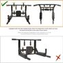 Pull up bar for wall mounting multifunctional pull-up bar, ceiling mounting, pull-up station, chin up dip station Image 5