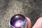 Early Twentieth Century Sterling Silver Amethyst Ring (14g)