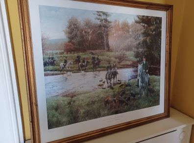 Framed Print Hunting Scene