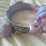 Claires Purple Sparkle Headphones Image 2