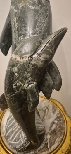 Large Dolphin Stone Sculpture