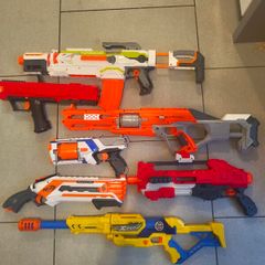 Nerf and X-Shot toy blasters