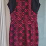 Darcy IRELAND pink and black bodycon dress Sz M (Fit10-12UK) - Rrp 149  (New) Image 7