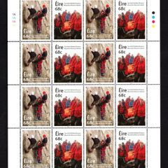 2015 Ireland 50th Anniversary of Mountain Rescue Commemorative Stamps Sheetlet Plate 1A1A1A1A Mint Never Hinged (MNH)