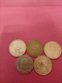 Vintage Irish 1 Punt & 50p.  5 Coin Commemorative & Heritage Set
