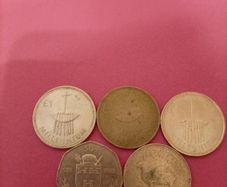 Vintage Irish 1 Punt & 50p.  5 Coin Commemorative & Heritage Set
