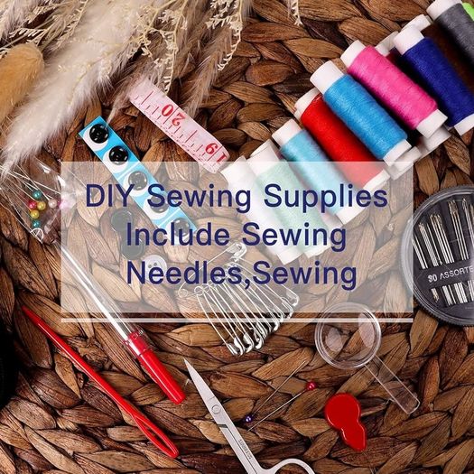 NEW SALE | Sewing Kit with Case Portable Sewing Supplies for Home Traveler, Adults, Beginner, Emergency, Kids Contains Thread, Scissors, Needles, Measure