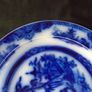 Antique Petrus Regout Blue Flow Ware Kong Pattern Plate Image 6