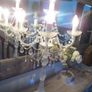 5 arms candelabra shabby chic lamp Image 4