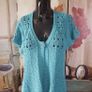 Per Una Turquoise Crochet Cardigan ,UK 16 , Mint Condition, AV Image 4