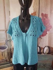 Per Una Turquoise Crochet Cardigan ,UK 16 , Mint Condition, AV