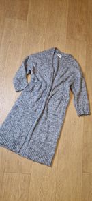 Rita Ora Grey Knitted Cardigan - M
