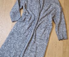 Rita Ora Grey Knitted Cardigan - M
