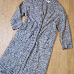 Rita Ora Grey Knitted Cardigan - M