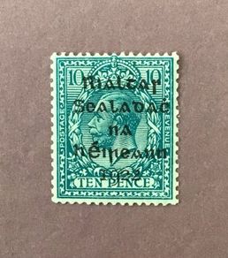 Ireland 1923 Dollard 10d Turquoise Overprint