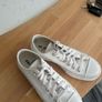 Converse white leather trainers Image 3