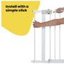 Safety 1st Easy Close Metal 7 cm Baby Safety Gate Extension, White Image 5