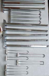 Shop fittings slatwall panel bar arm  18 pieces