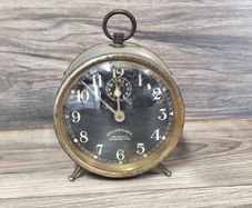 1920s/1930s Ingersoll Radiolite Wind Up Alarm Clock Revally